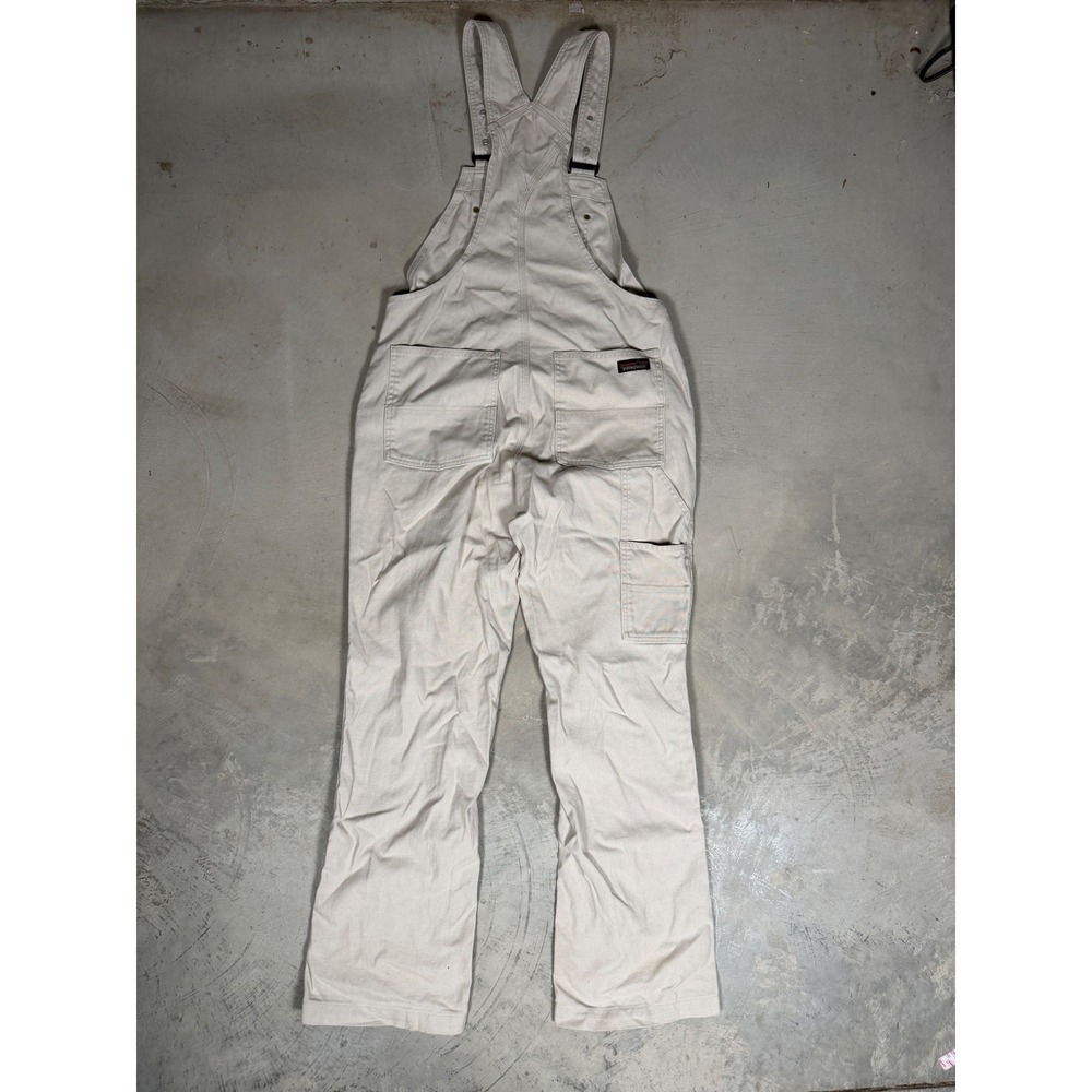 Patagonia All-Season Hemp Canvas Overalls Womens Medium Cream Tan 21600 - Picture 4 of 7